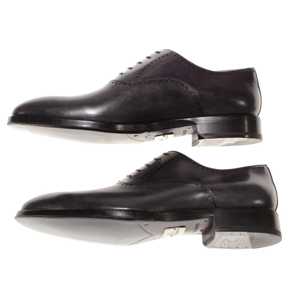 Di Bianco NWD Lace Up Oxford Dress Shoes Size 9 US in Black Leather